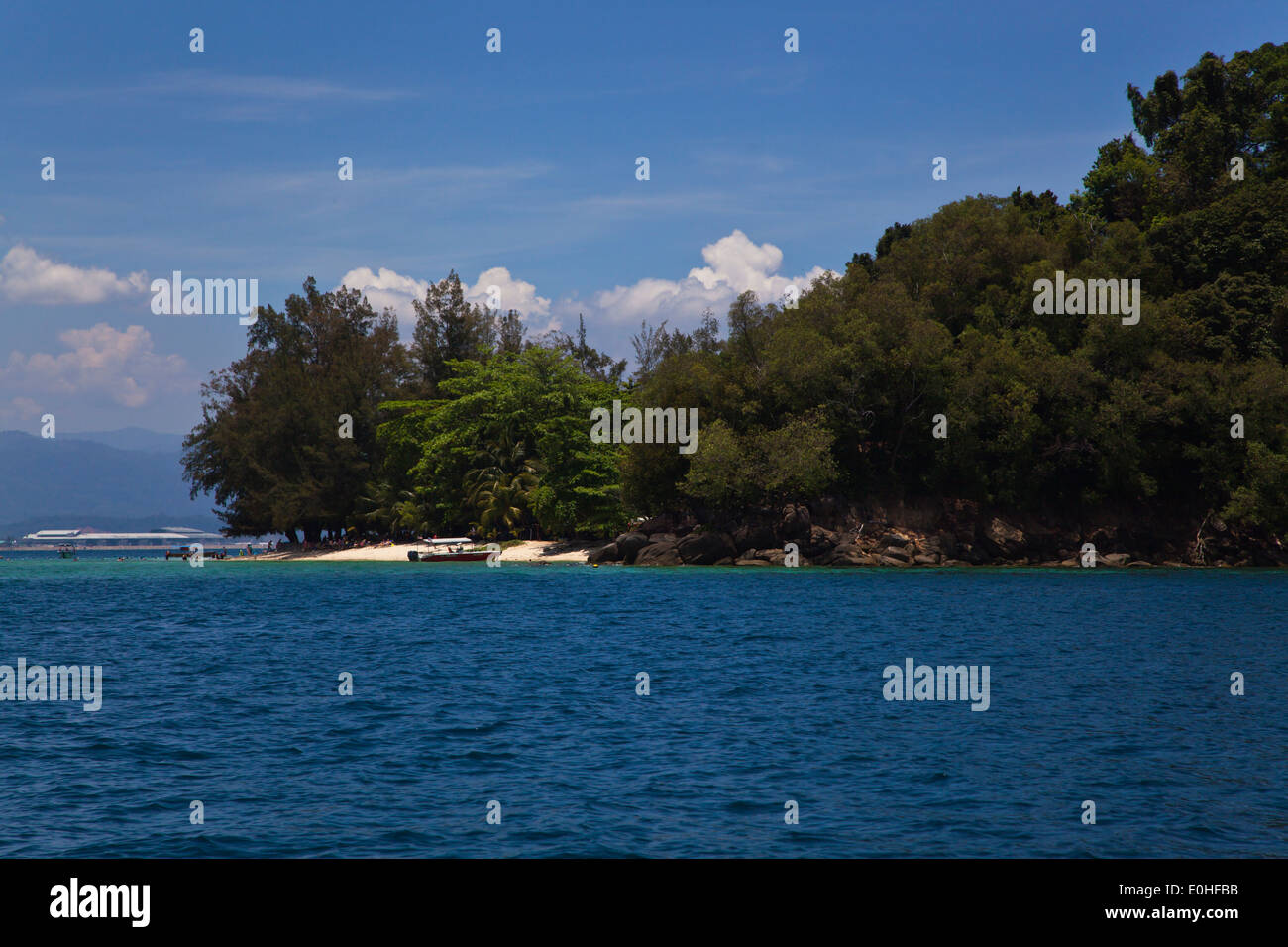 L'Isola Mamutik nel Parco Tunku Abdul Rahman vicino a Kota Kinabalu - Sabah, BORNEO MALAYSIA Foto Stock