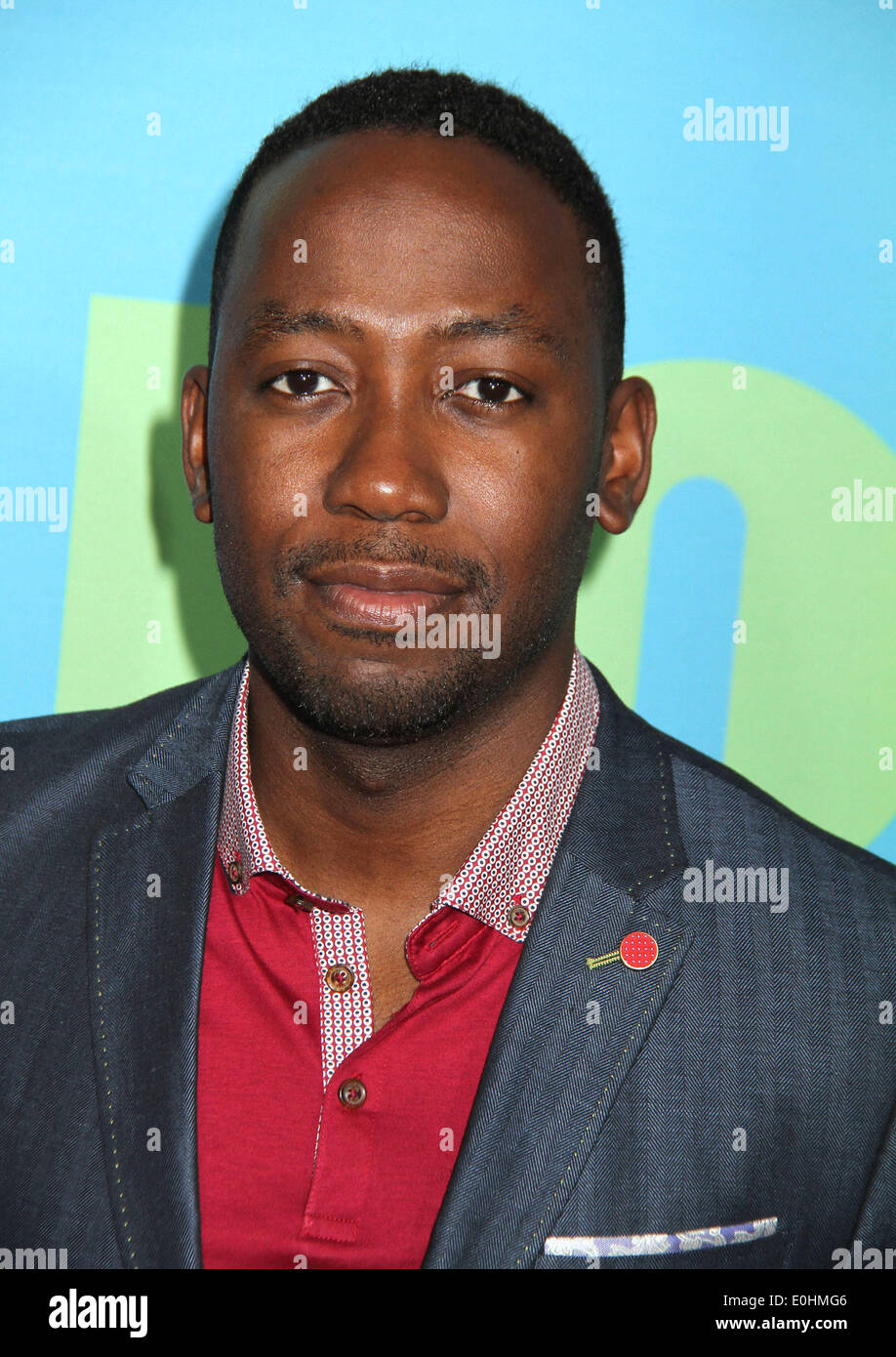 New York, New York, Stati Uniti d'America. Il 12 maggio 2014. Attore LAMORNE MORRIS assiste il 2014 FOX iniziali di presentazione tenutasi presso il Teatro di faro rotante. Credito: Nancy Kaszerman/ZUMAPRESS.com/Alamy Live News Foto Stock