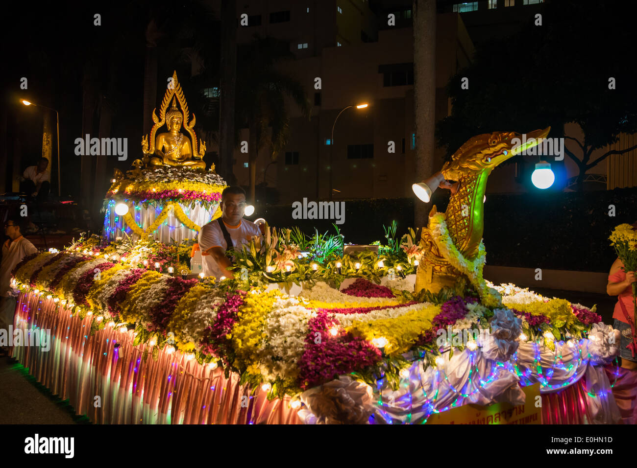 Vesak Day parade di Penang, Malaysia Foto Stock