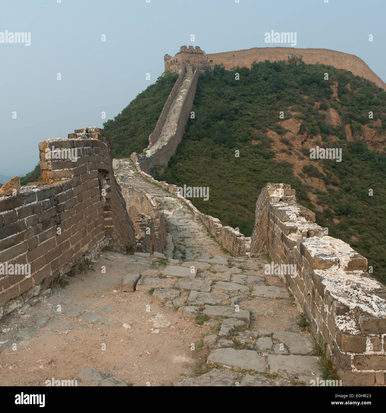 Jinshanling sezione della Grande Muraglia Cinese a Pechino, Cina Foto Stock