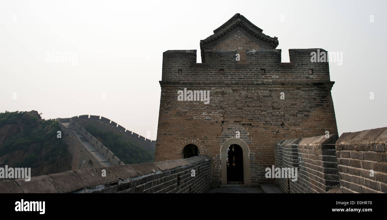 Jinshanling sezione della Grande Muraglia Cinese a Pechino, Cina Foto Stock