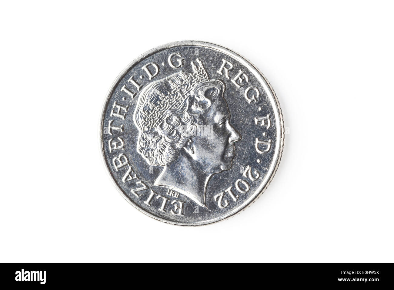 10 pence sterlina moneta Foto Stock
