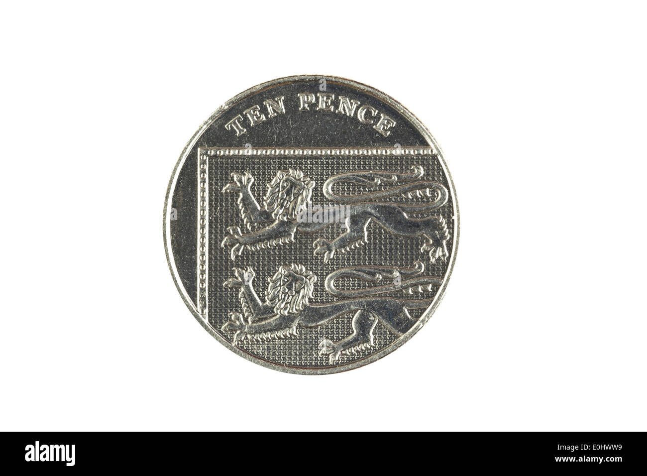 10 pence sterlina moneta Foto Stock