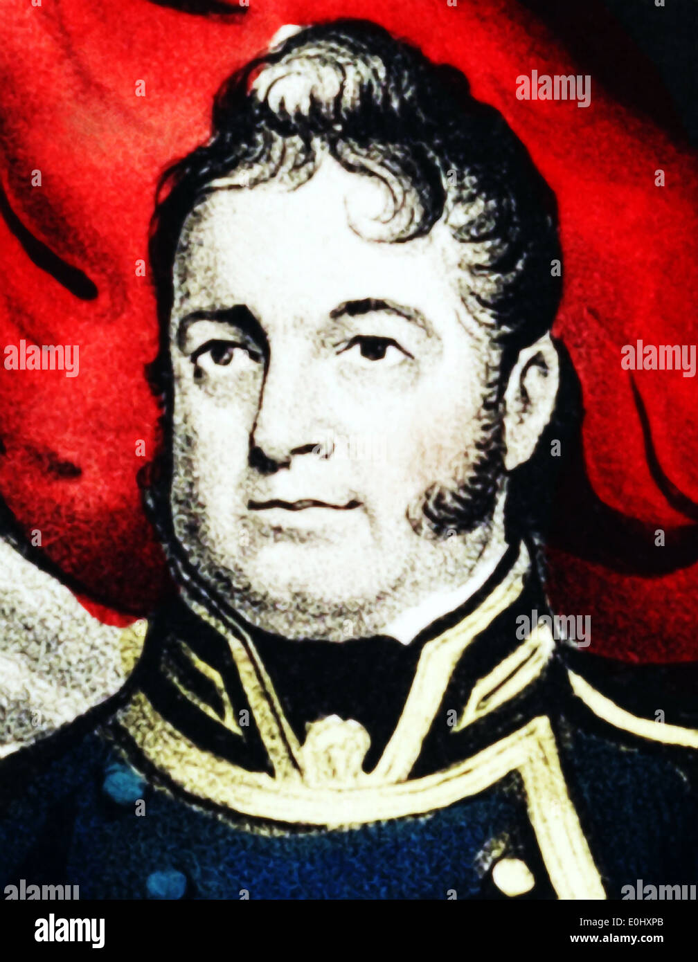 Ritratto d'epoca di William Bainbridge. Foto Stock