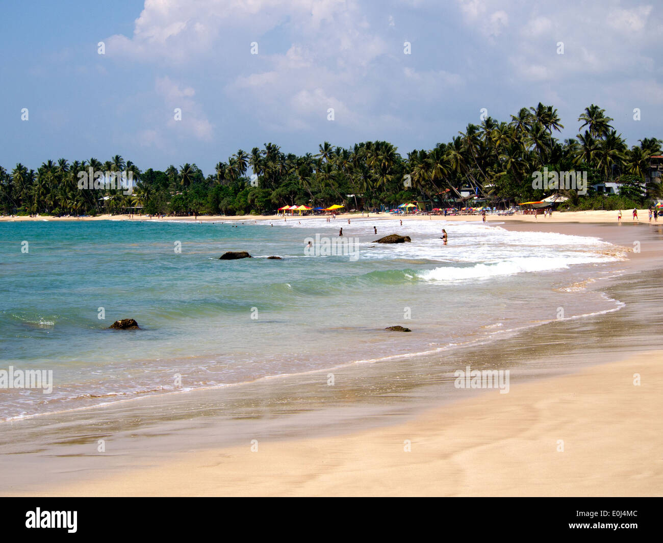 Splendido paesaggio in spiaggia in Sri Lanka Foto Stock