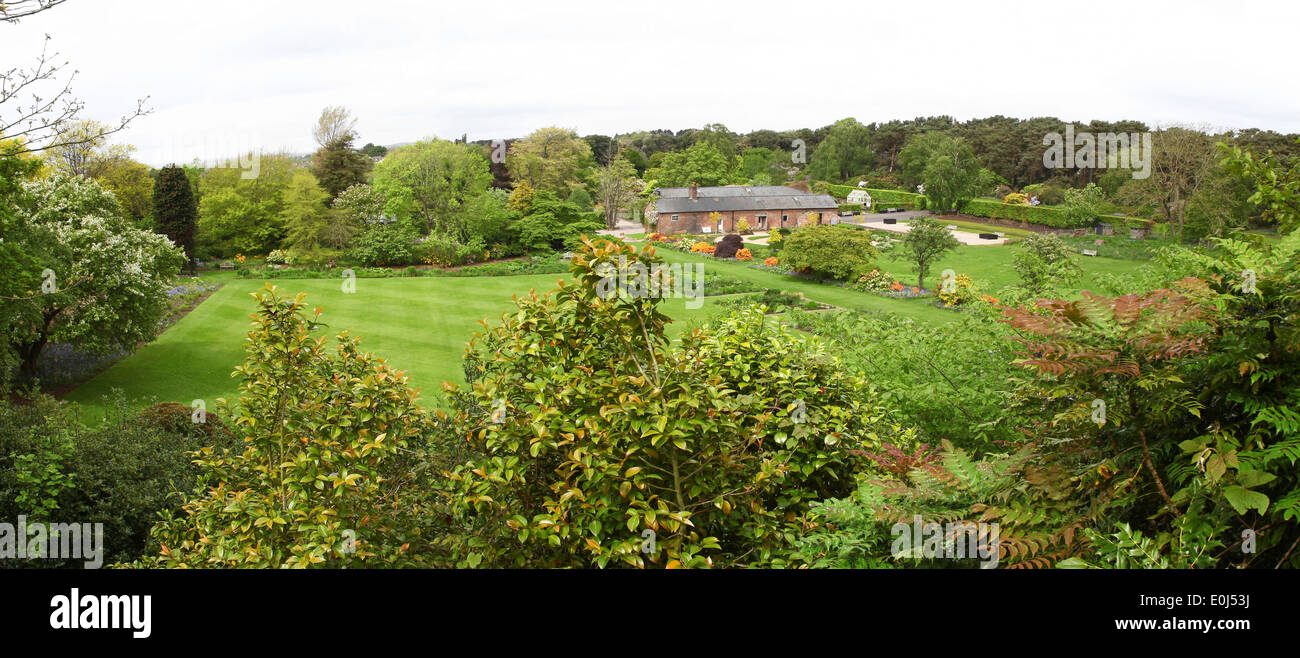 Giardini Botanici di Ness Neston Cheshire il Wirral peninsula vicino a Merseyside England Regno Unito Foto Stock