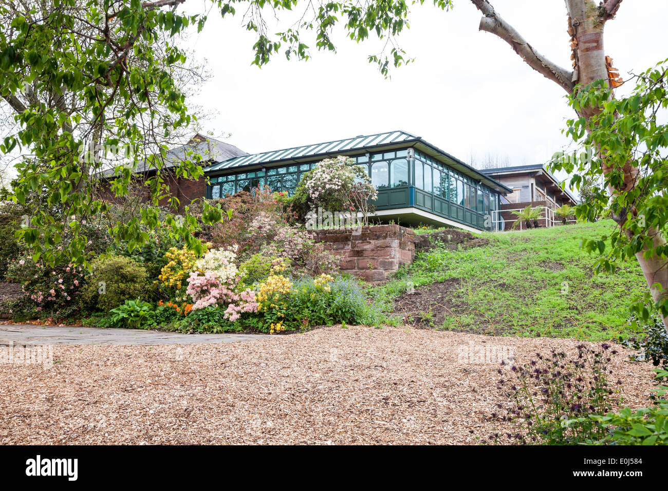 Giardini Botanici di Ness Neston Cheshire il Wirral peninsula vicino a Merseyside England Regno Unito Foto Stock