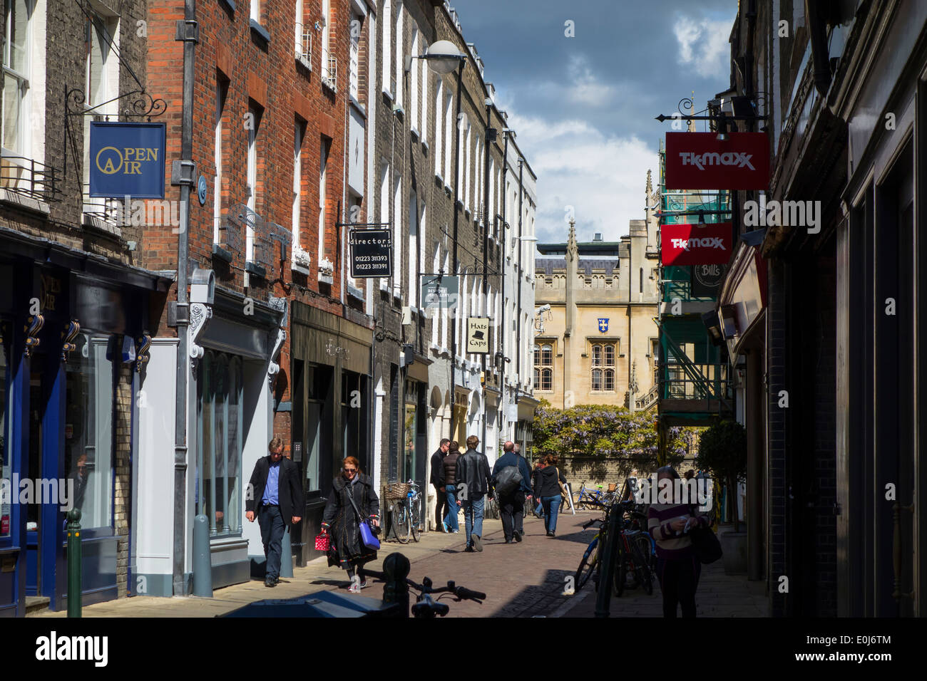 Green Street Cambridge Inghilterra England Foto Stock