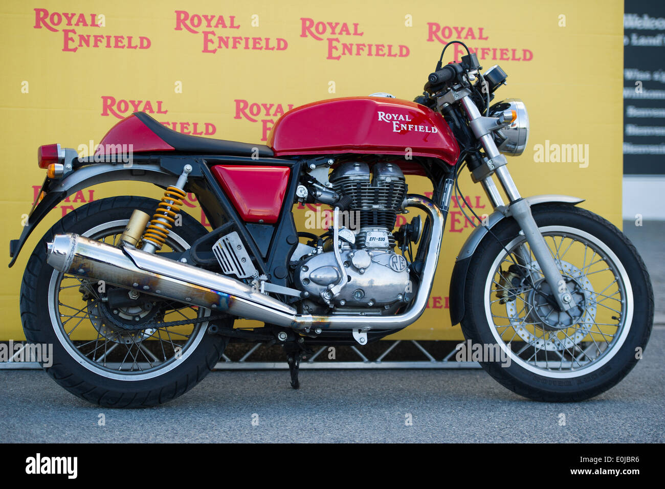 Un Royal Enfield moto. Foto Stock