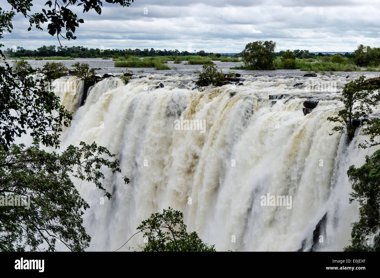 Victoria Falls nello Zambia Foto Stock