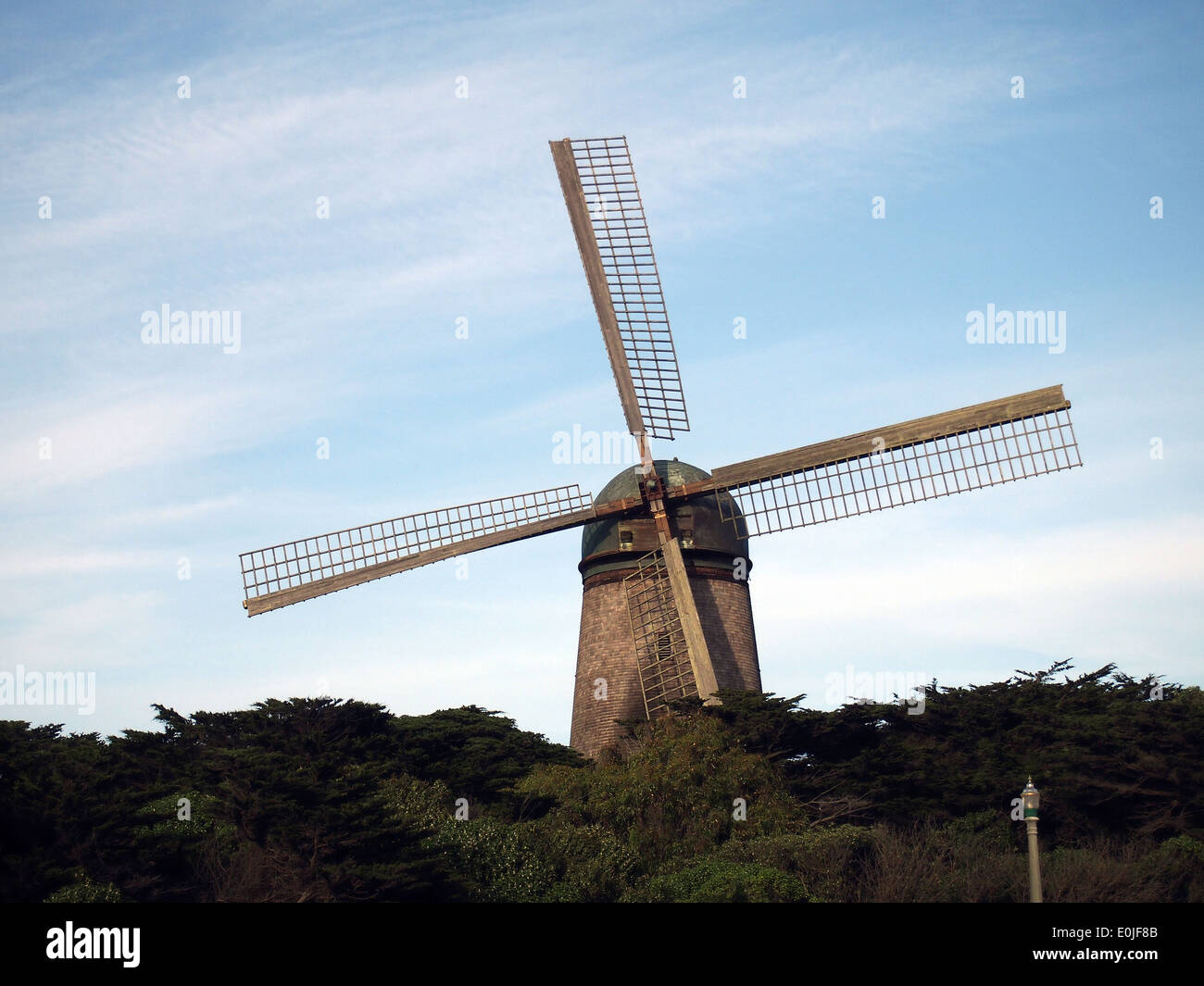 Nord Mulino a vento olandese, Golden Gate Park di San Francisco Foto Stock