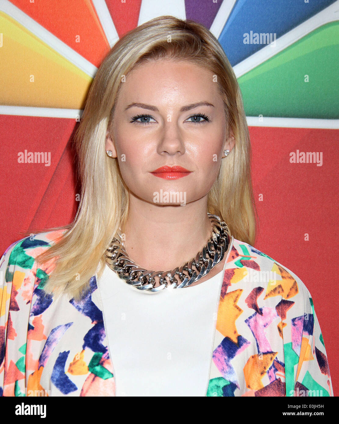 New York, New York, Stati Uniti d'America. 11 Maggio, 2014. L'attrice Elisha Cuthbert assiste il 2014 Upfront NBC presentazione tenutasi presso il Jacob Javits Center. © Nancy Kaszerman/ZUMAPRESS.com/Alamy Live News Foto Stock