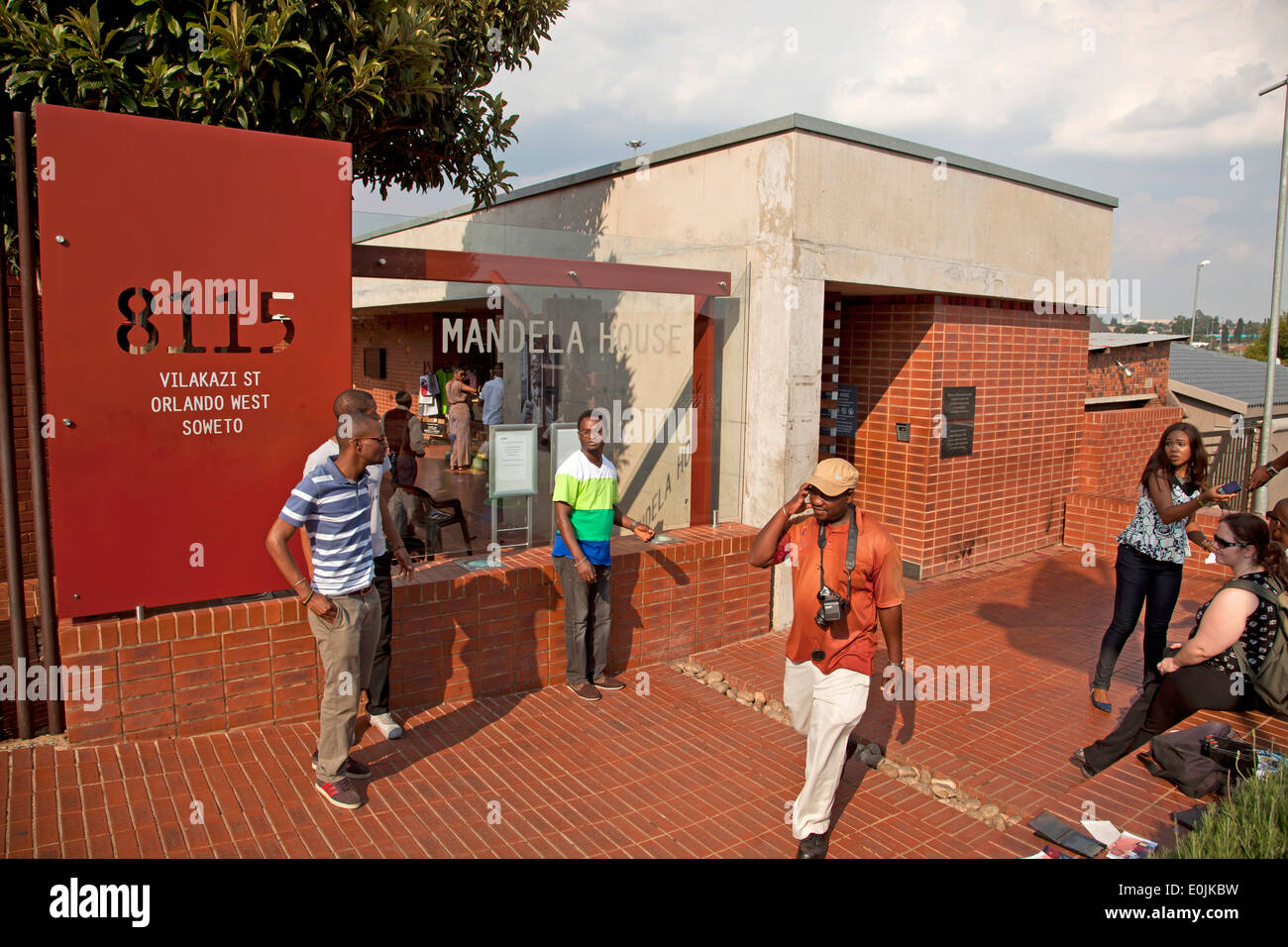 Nelson Mandela House di Soweto, Johannesburg Gauteng, Sud Africa e Africa Foto Stock