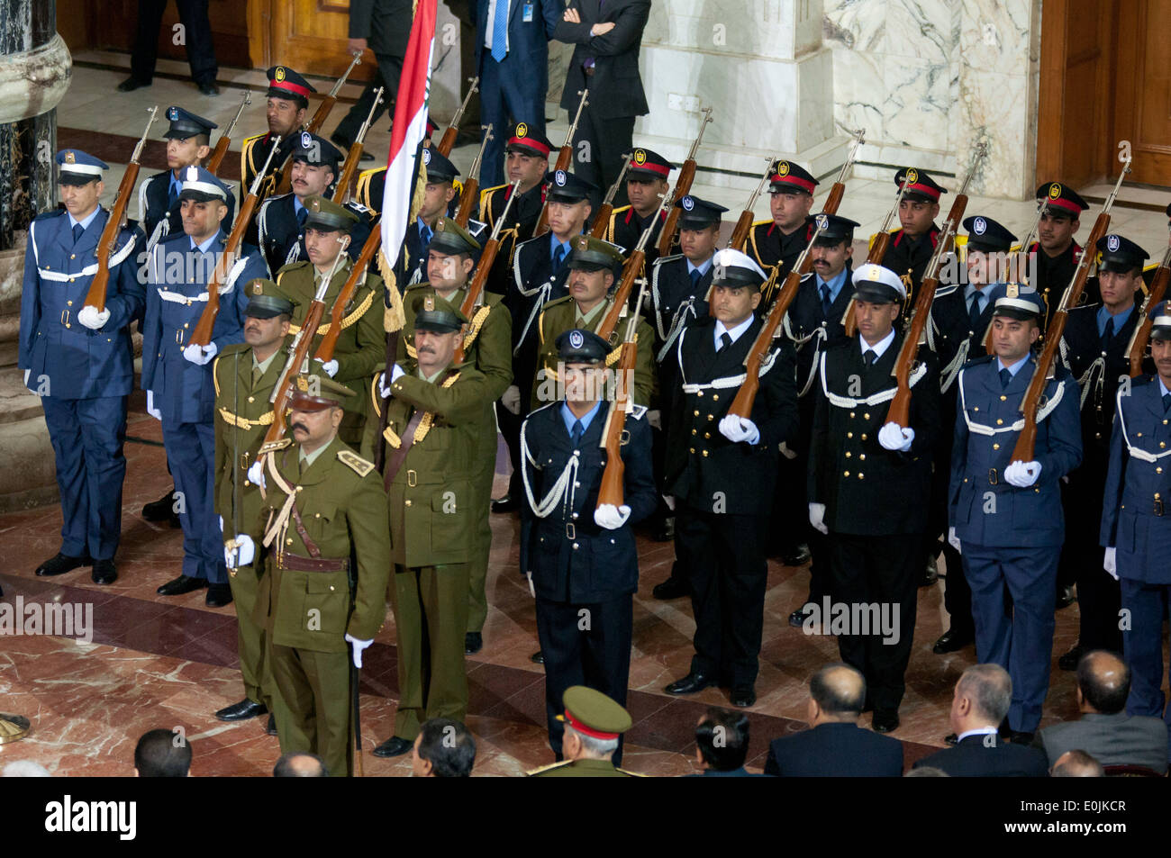 Dal 1 dicembre 2011 segna l'Iraq per giornata di impegno. La cerimonia ha ospitato da parte del governo iracheno di Al Faw Palace, a Baghdad, Iraq wou Foto Stock