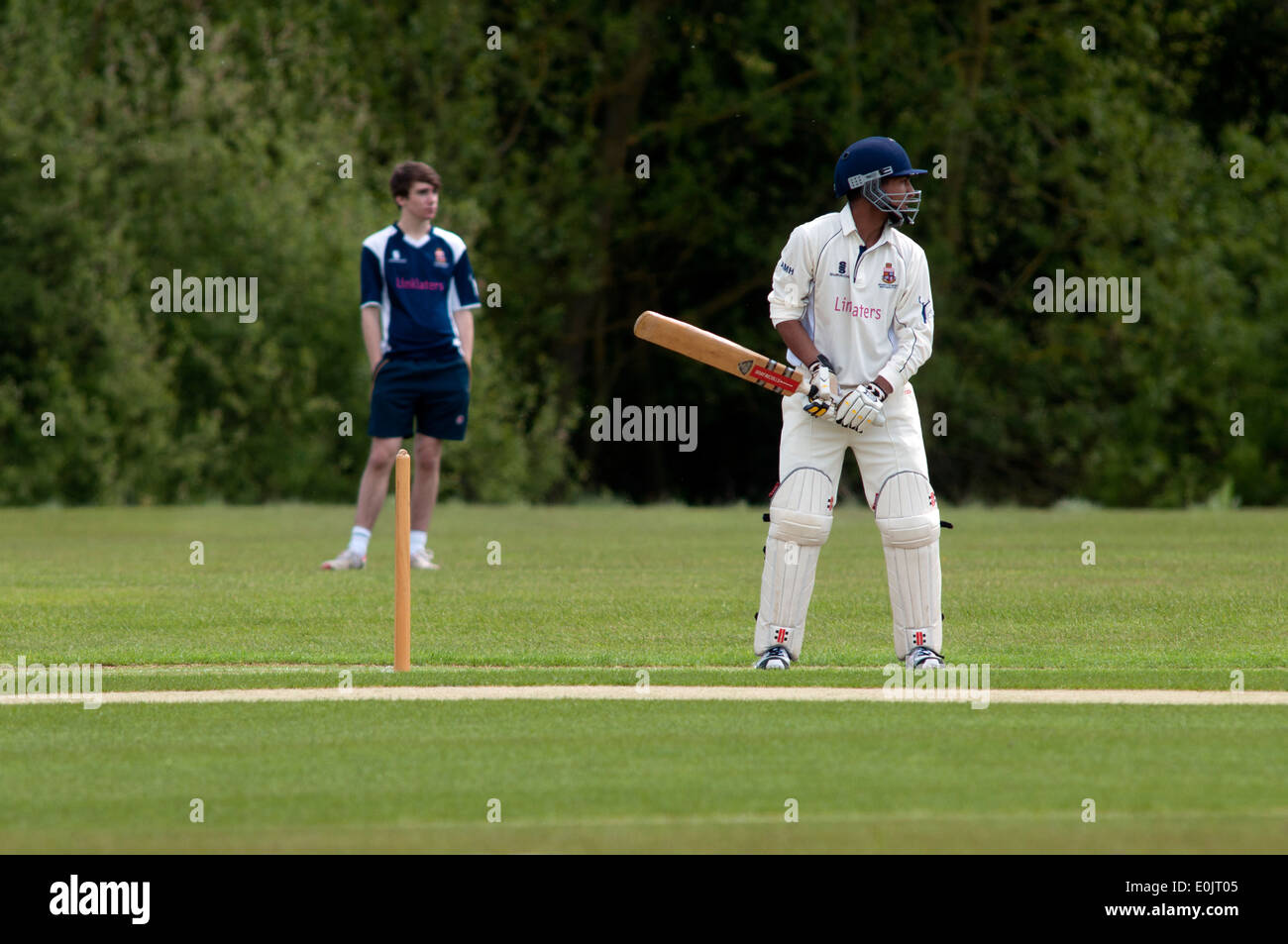 Università sport, uomini cricket all Università di Warwick, England, Regno Unito Foto Stock