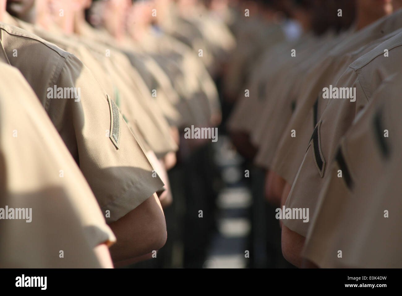 Stati Uniti Marines con India Company, 3a reclutare battaglione di Formazione, reclutamento di formazione reggimento, Marine Corps reclutare Depot Parris ho Foto Stock