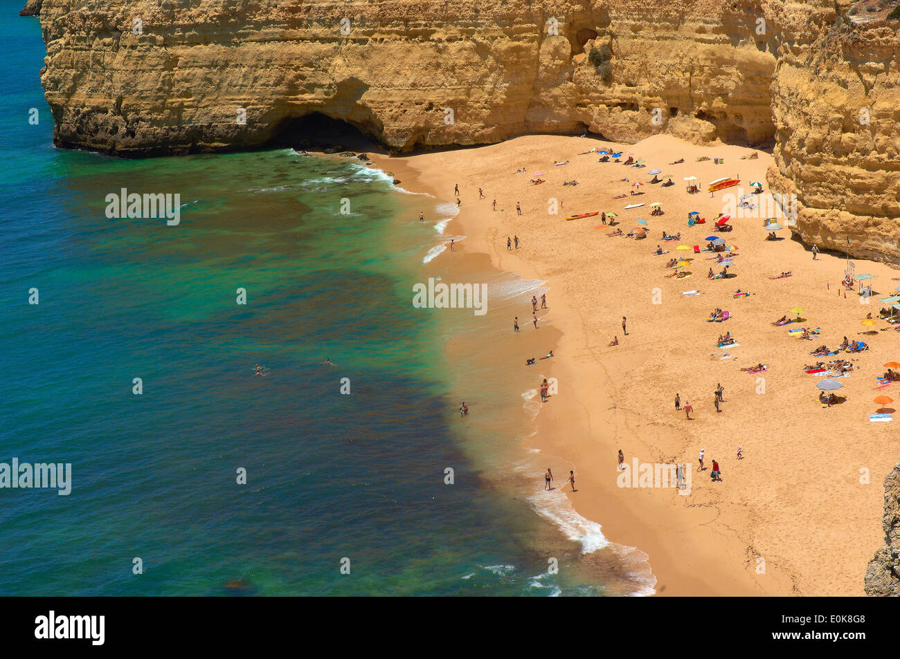 Centeanes spiaggia Praia do Centeanes, Vale do Centeanes, Carvoeiro, lagoa, algarve, portogallo, Europa Foto Stock