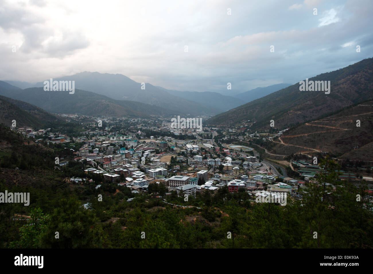 Città di Thimphu Foto Stock