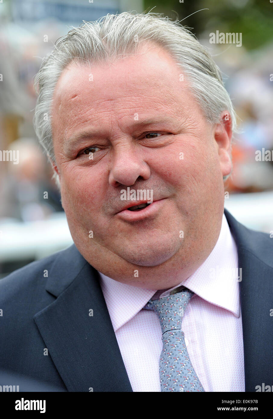 PETER CHAPPLE-HYAM GARA allenatore di cavalli IPPODROMO DI YORK YORK INGHILTERRA 15 Maggio 2014 Foto Stock