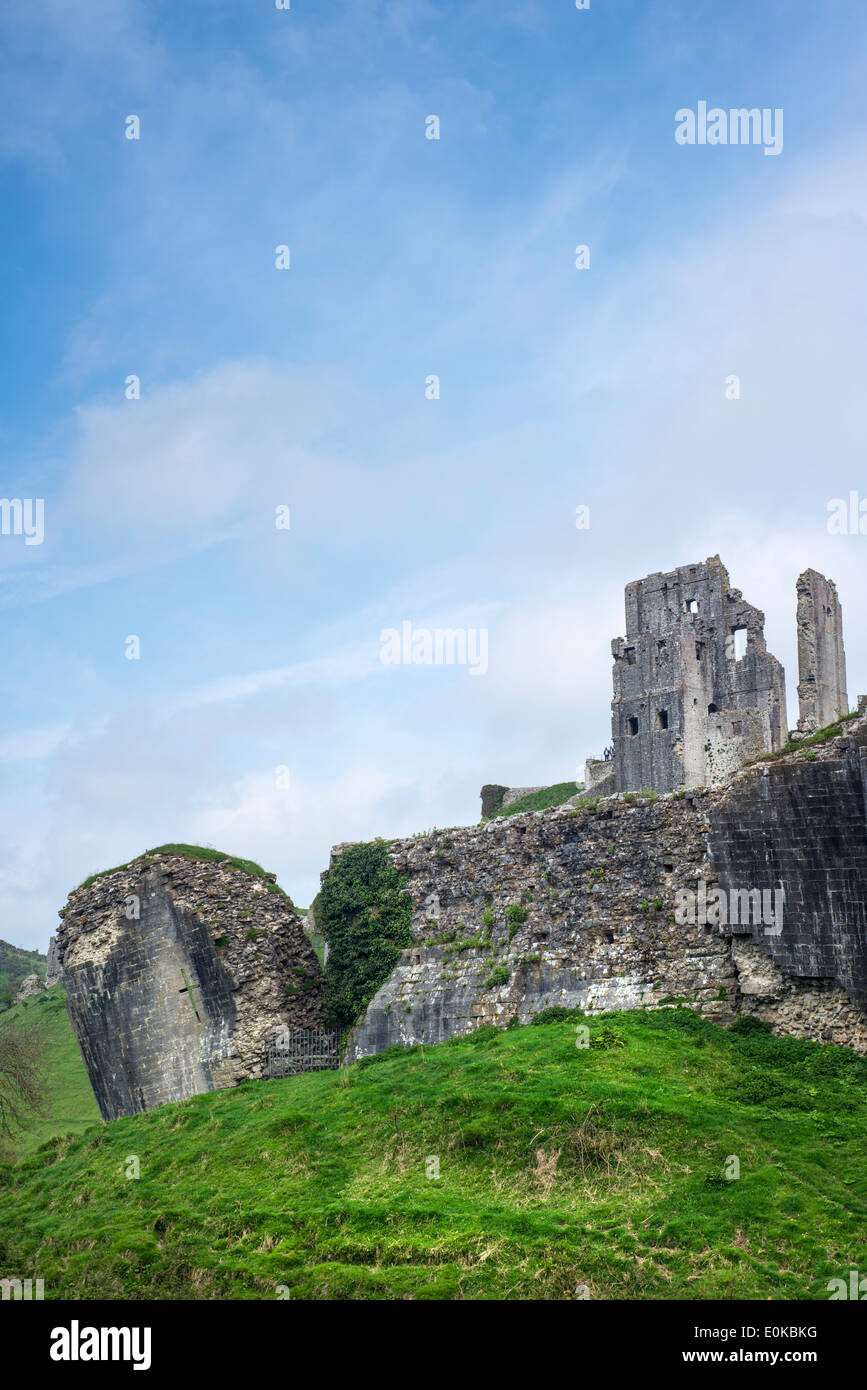 Corfe Castle, Dorset, England, Regno Unito Foto Stock