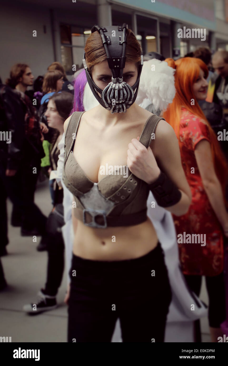 Bane Batman Girl cosplay Foto Stock