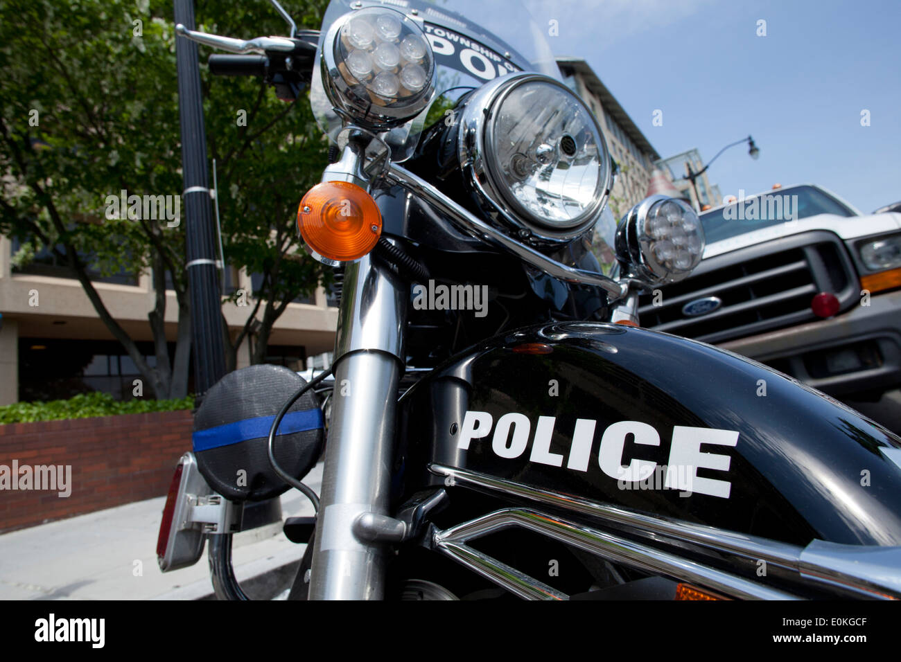 Polizia moto dettaglio - USA Foto Stock
