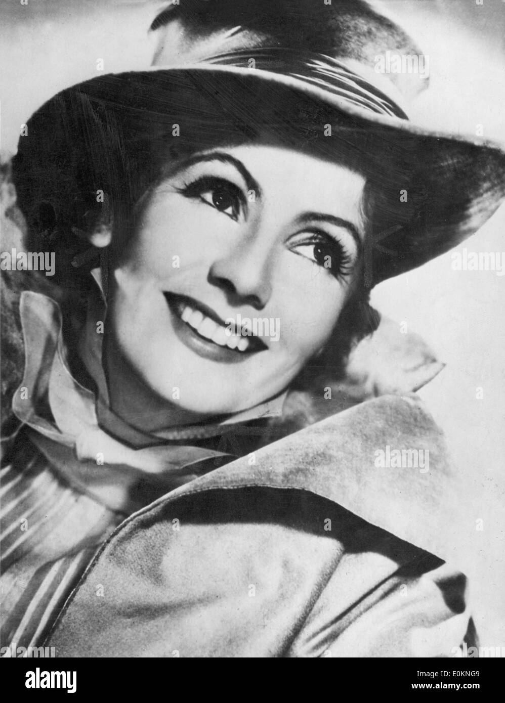 Ritratto di attrice svedese Greta Garbo a Los Angeles in California Foto Stock