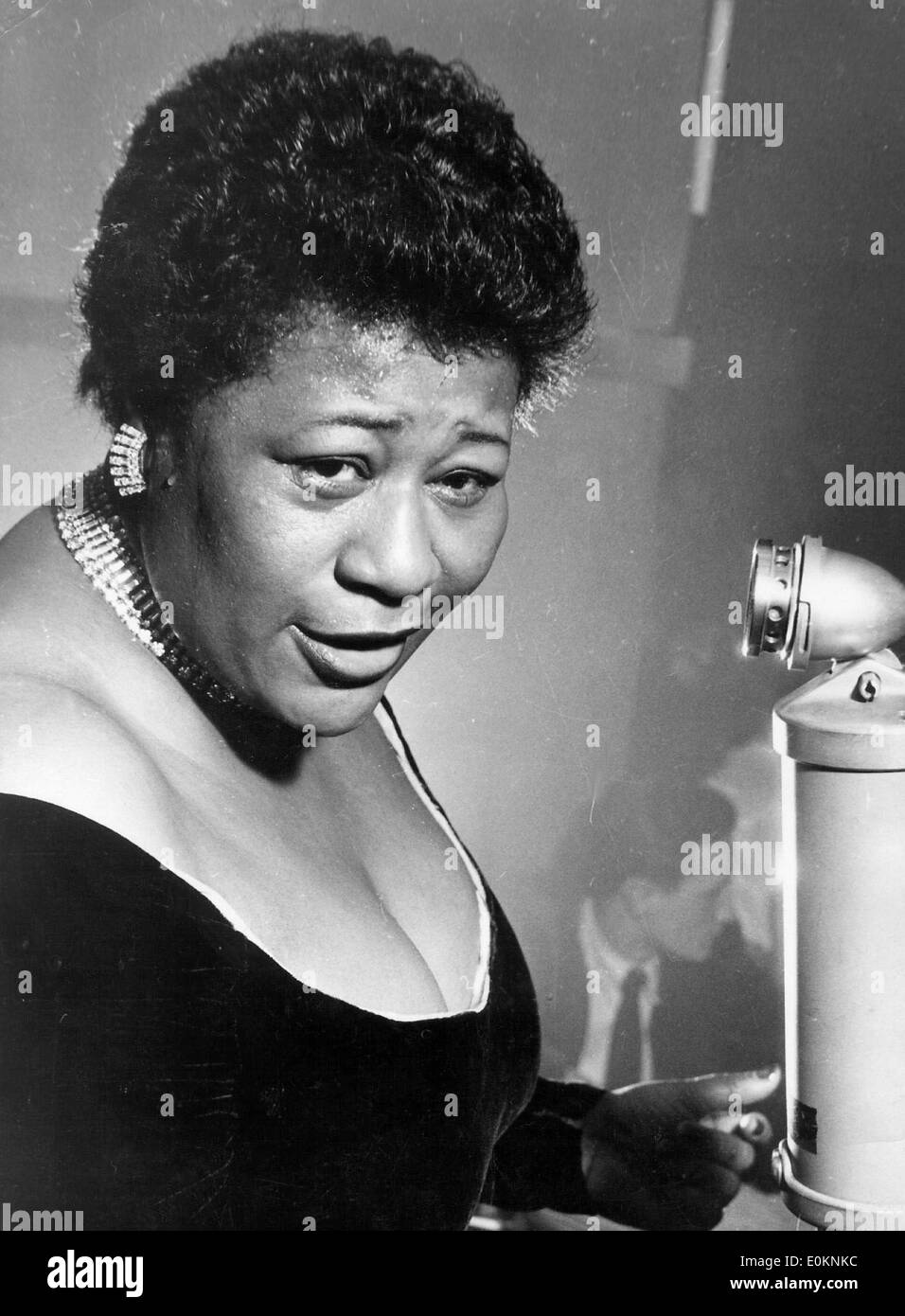 Ritratto di jazz cantante Ella Fitzgerald Foto Stock