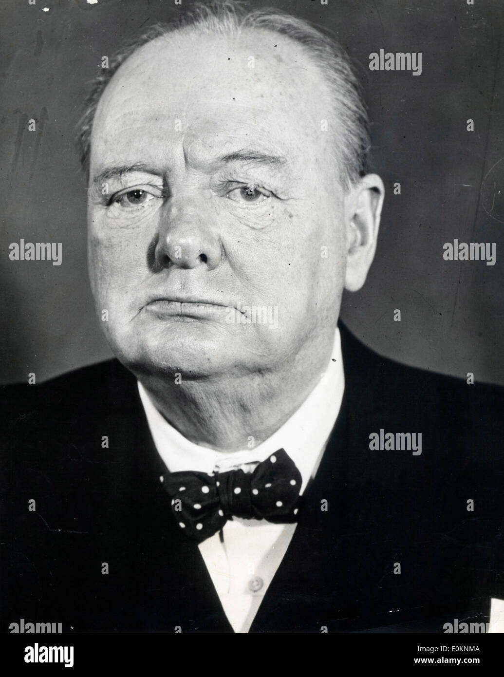 Il primo ministro Sir Winston Churchill Foto Stock