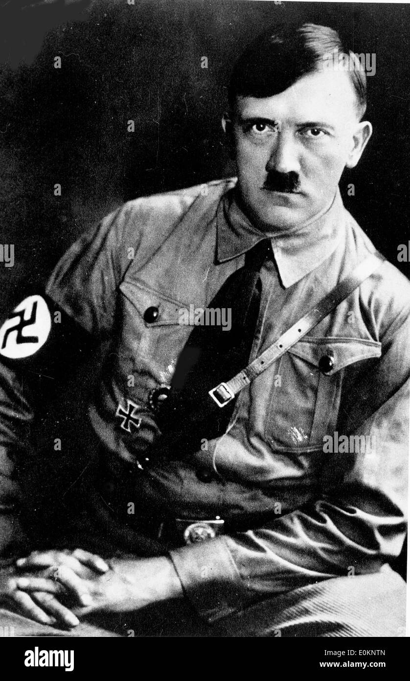 Ritratto di Adolf Hitler Foto Stock