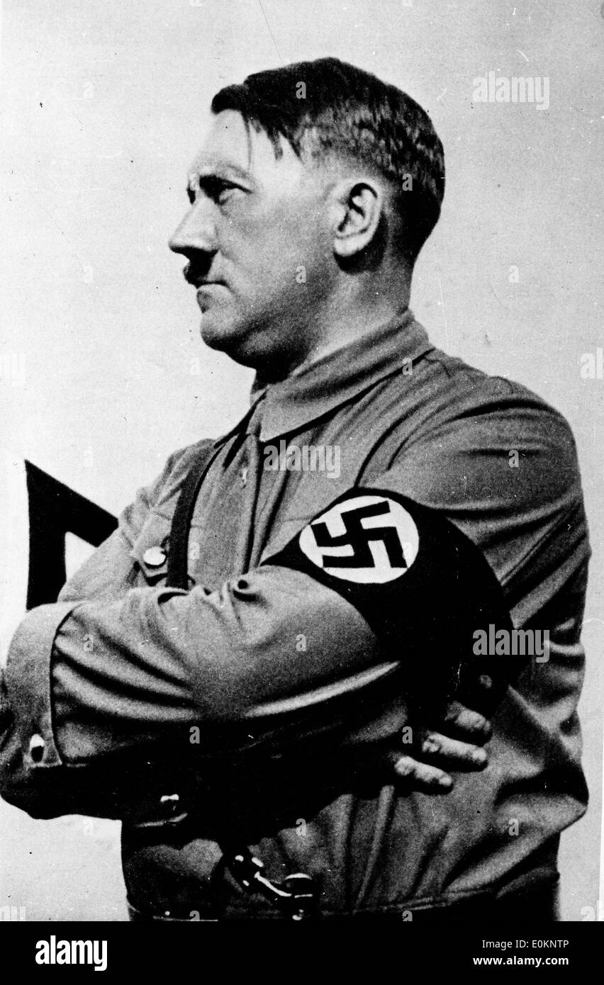 Ritratto di Adolf Hitler Foto Stock