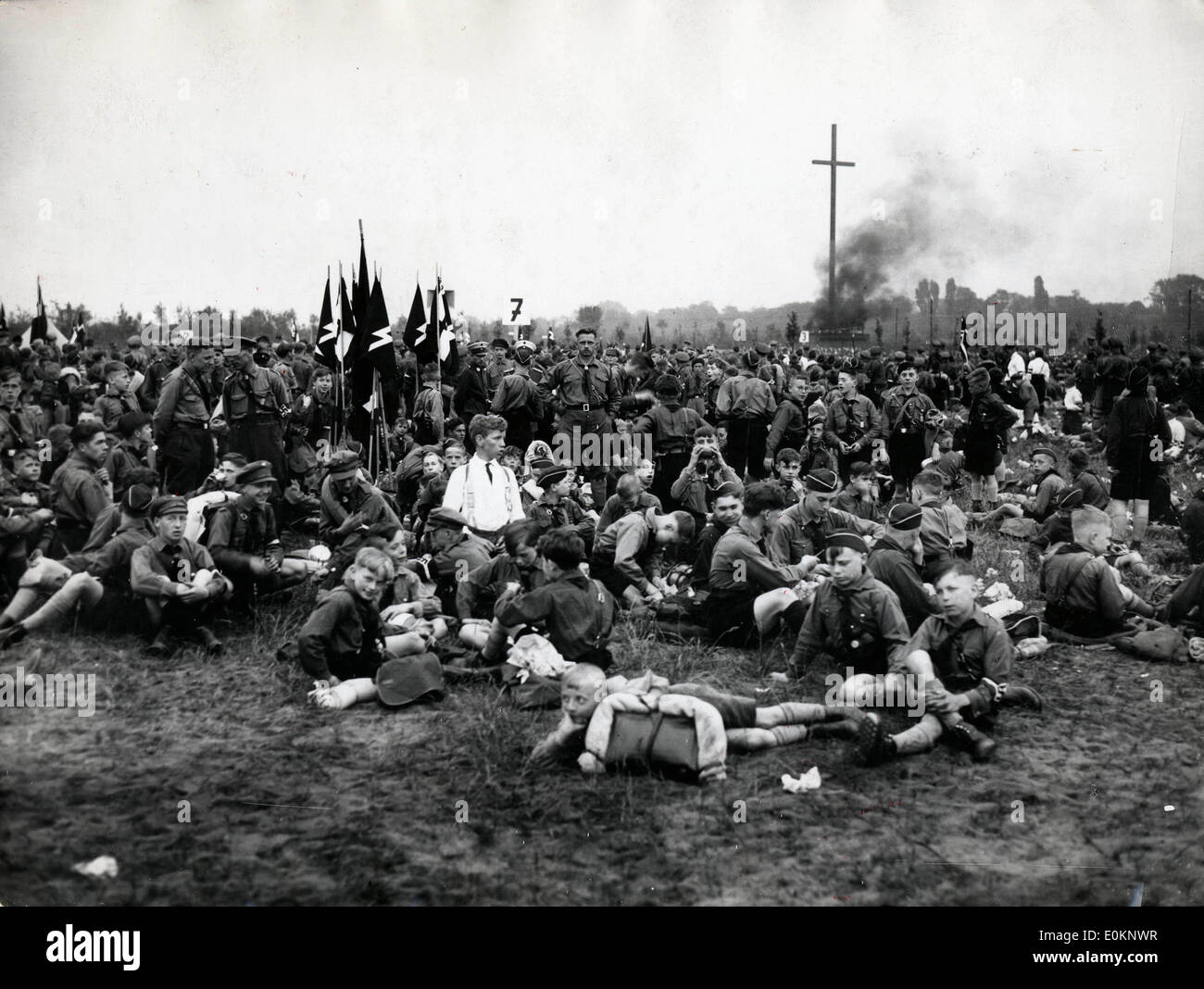 La Gioventù Hitleriana celebrazione di Albert Leo Schlageter Foto Stock