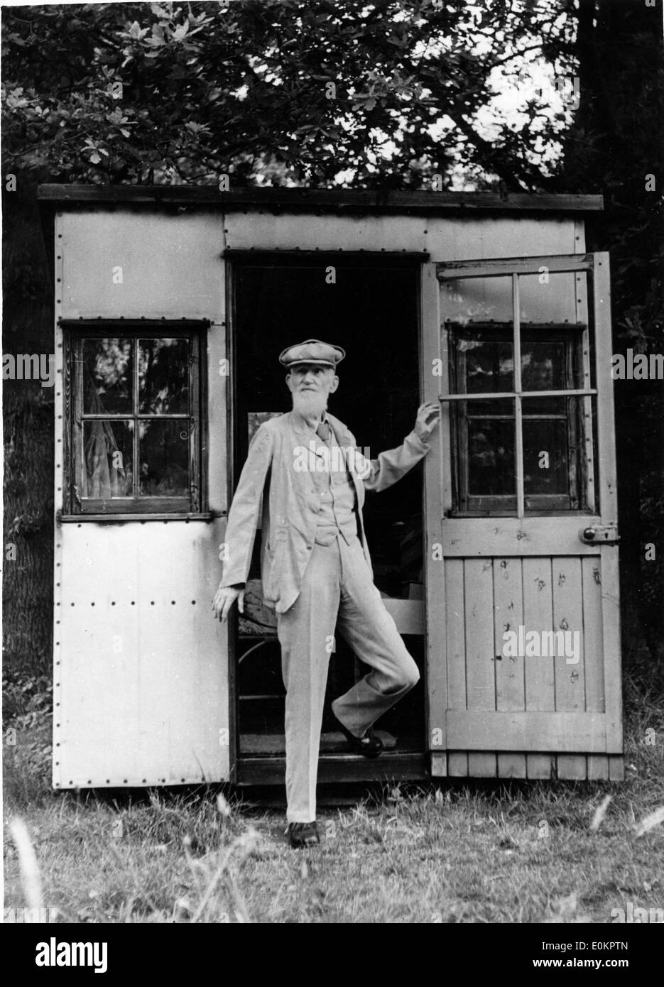 Il drammaturgo George Bernard Shaw a Londra in Inghilterra Foto Stock