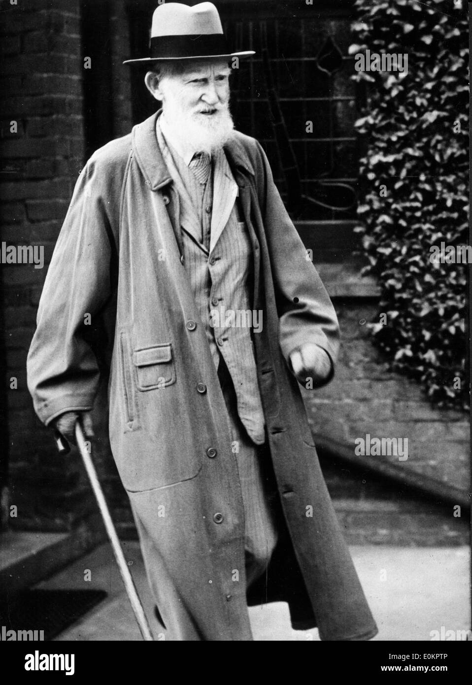 Il drammaturgo George Bernard Shaw a Londra in Inghilterra Foto Stock