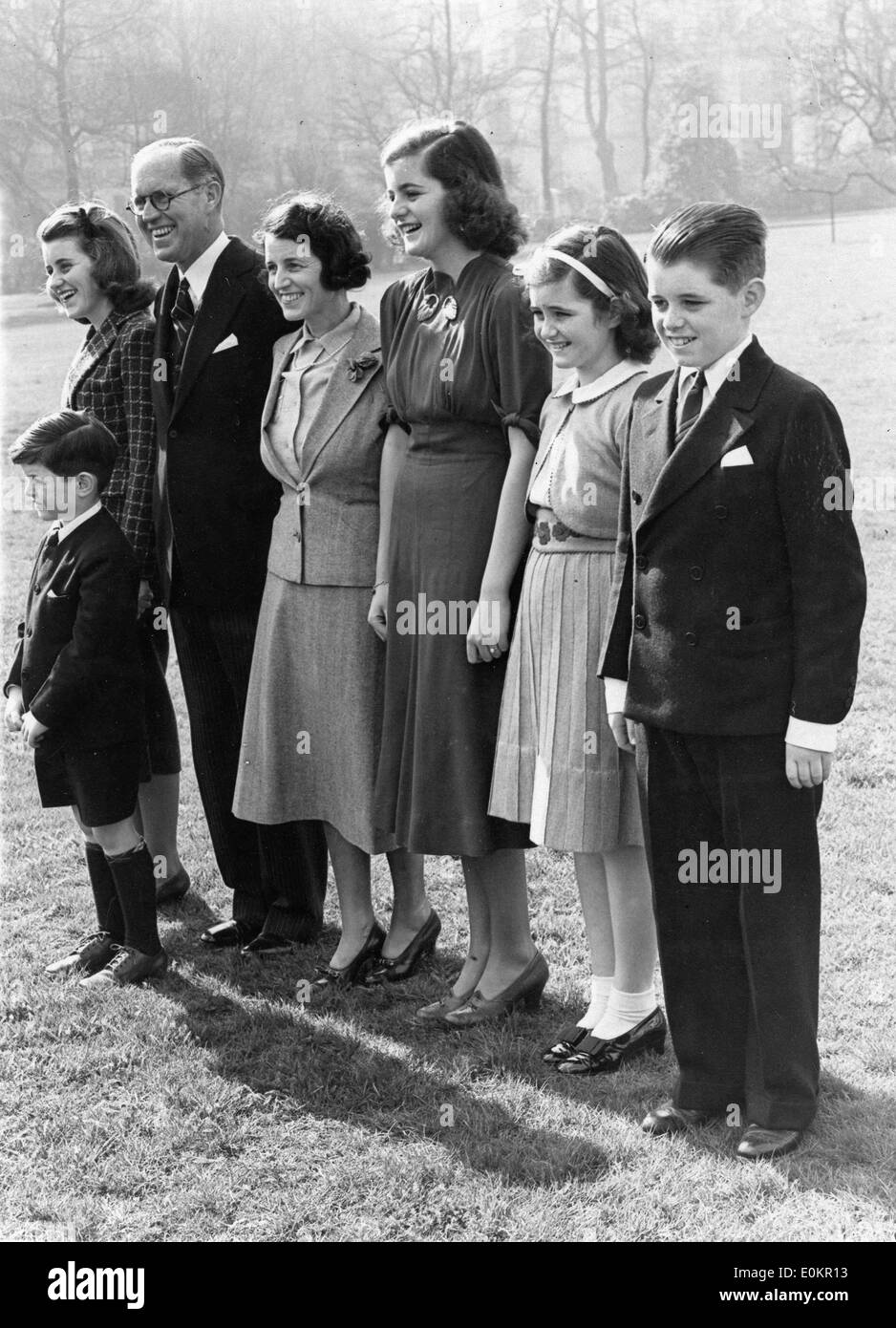 Marzo 16, 1938 - Londra, Inghilterra, Regno Unito - Da sinistra a destra sono Kathleen Kennedy, JOSEPH KENNEDY SR (1888-1969), rosa Foto Stock