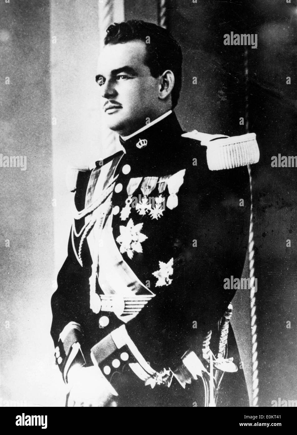 Ritratto del Principe Rainier III Foto Stock