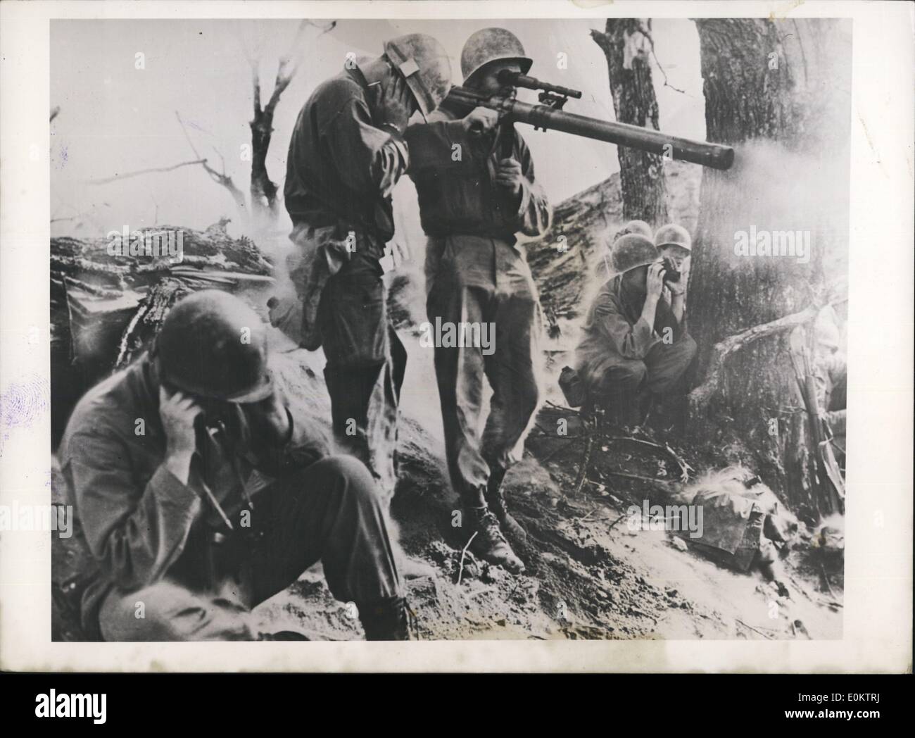 Jan 1, 1950 - le truppe degli Stati Uniti durante la Guerra di Corea (data esatta sconosciuto) Foto Stock