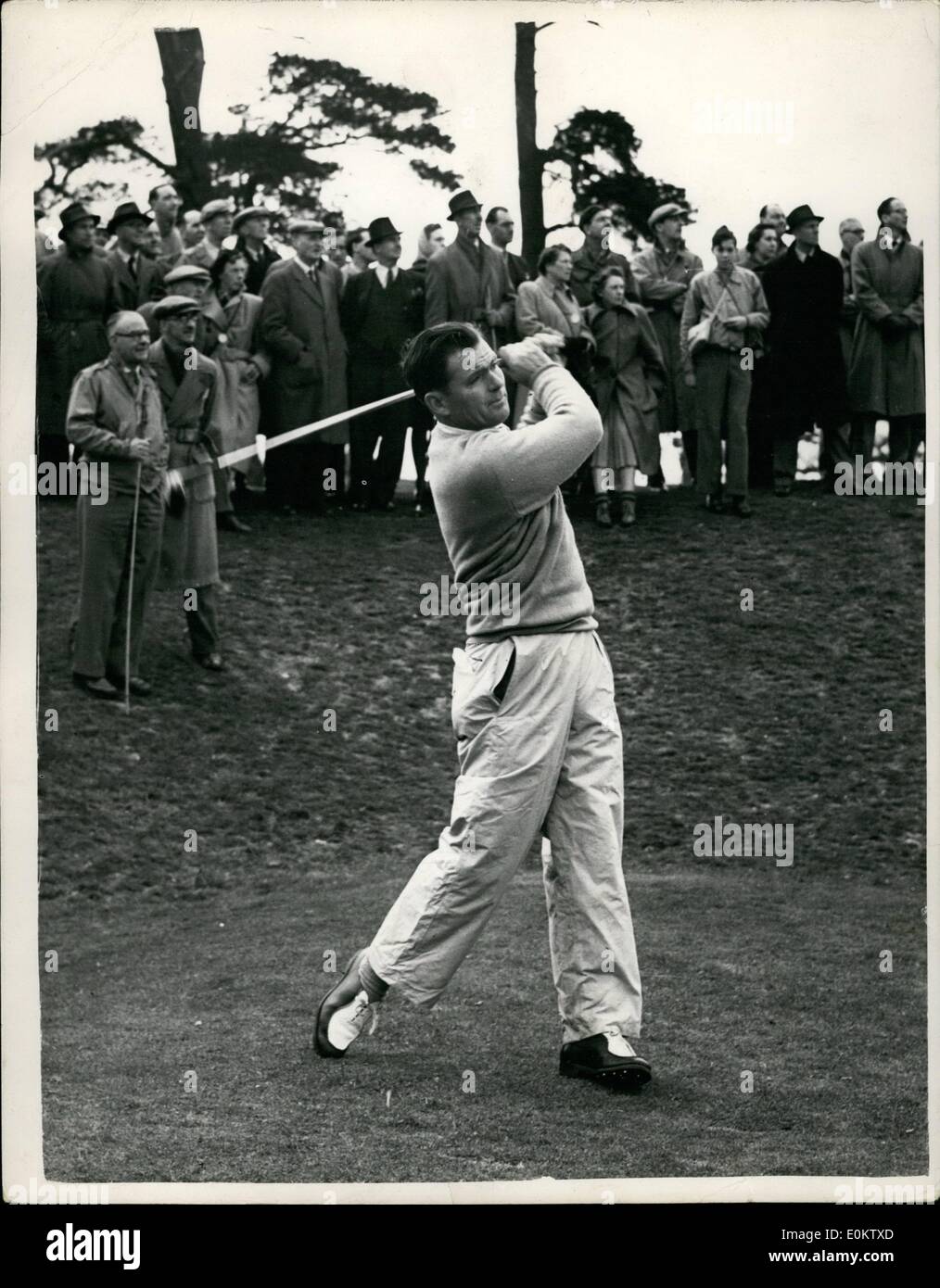 Apr. 20, 1951 - 20-4-51 re argento torneo di golf al Parco di Moro Ã¢â'¬â€oe Dai Rees in gioco. La foto mostra: Iam Rees di così Foto Stock