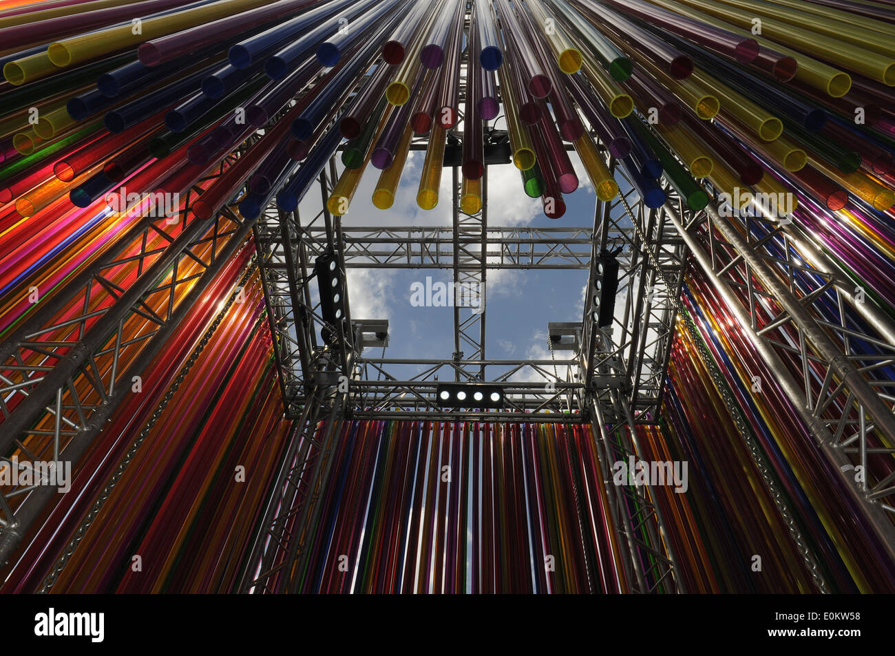 Pavilion Istalation,Camden creare Festival,Camden Town,London REGNO UNITO Foto Stock