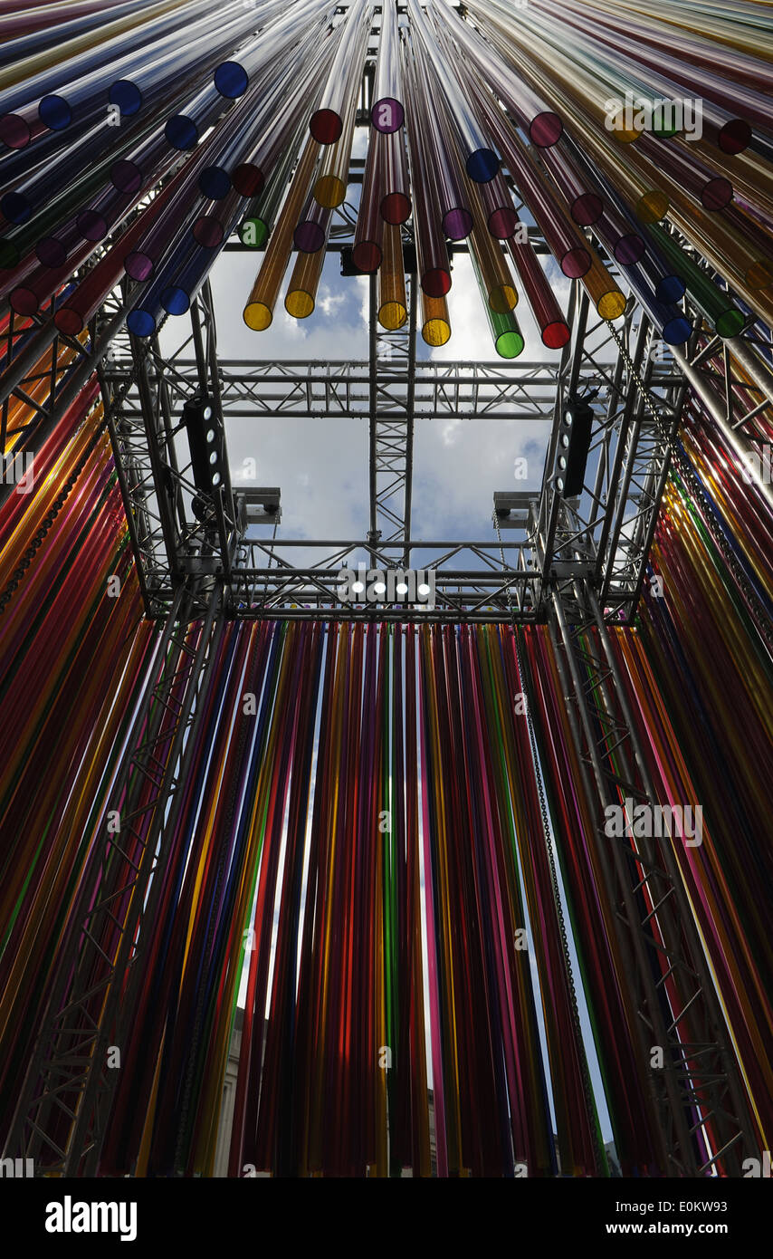 Pavilion Instalation,Camden creare Festival,Camden Town,London REGNO UNITO Foto Stock