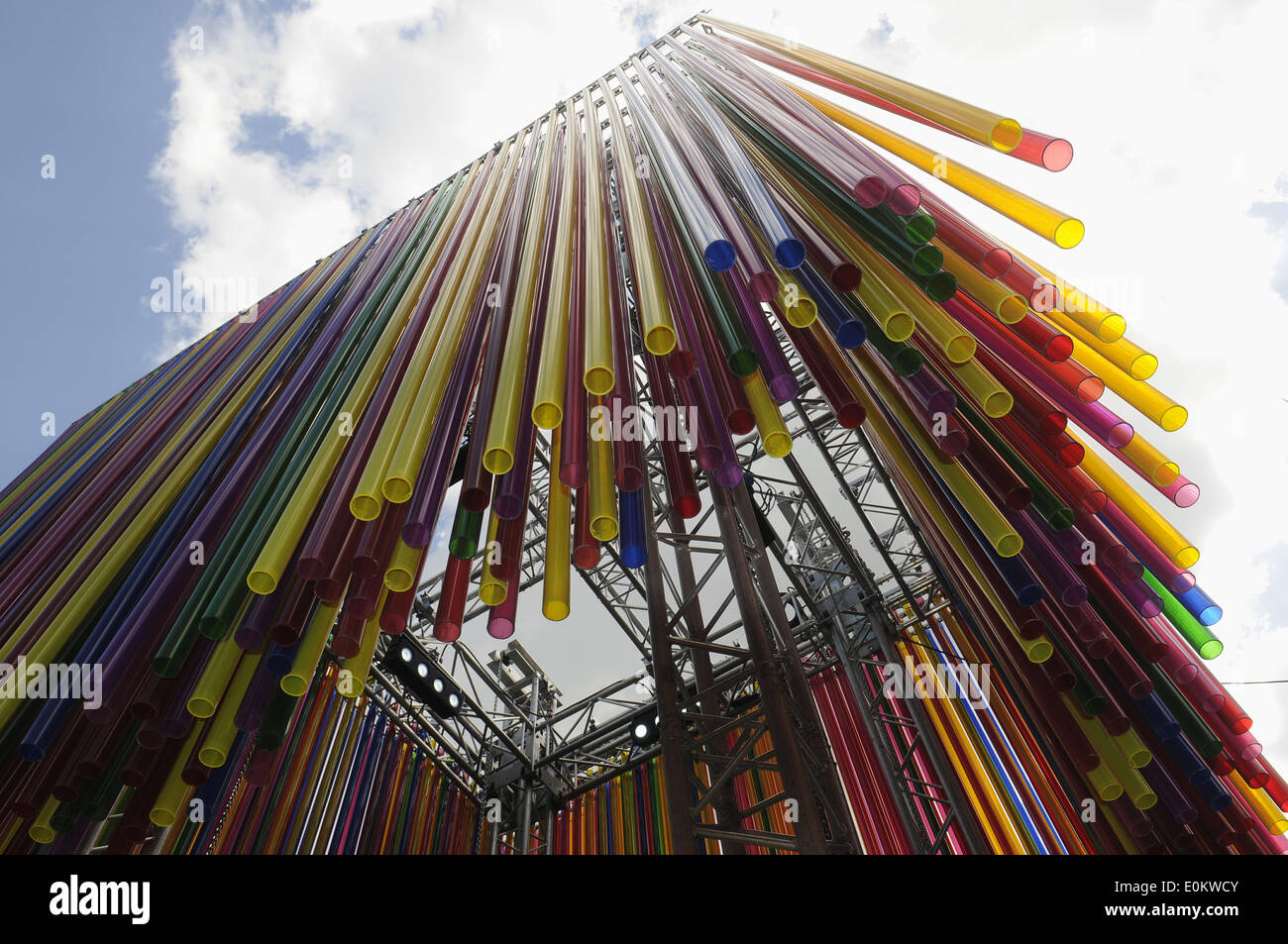 Pavilion Instalation,Camden creare Festival,Camden Town,London REGNO UNITO Foto Stock