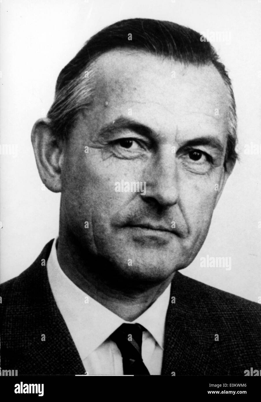 Aug 02, 1950; Paris, Francia; ritratto del ministro danese di europeo per gli affari economici, NYBOE ANDERSEN. Foto Stock