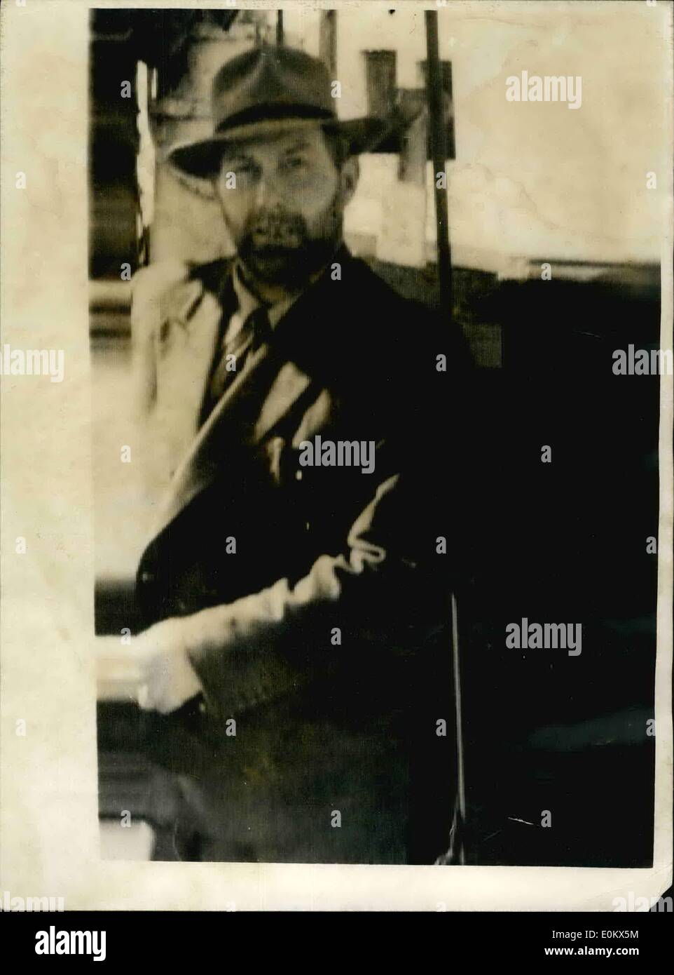 Mar 03, 1952 - Polonia tenere navi danesi Polonia hes sequestrati danese sei barche da pesca con 30 danesi a bordo, nel foro Bay, vicino a Danzica. La barca da pesca della Thailandia, che è stata sequestrata con gli altri si staccò, e siamo tornati a Ronne Harbour, Bornholm, oggi. Nessuna dichiarazione ufficiale su entrambi i lato ha llnked il sequestro con la detenzione del russo costruito MIG jet da combattimento il cui pilota polacco ha chiesto asilo politico in Danimarca, ma Bornholm pescatori ha detto che si trattava di una rappresaglia Foto Stock