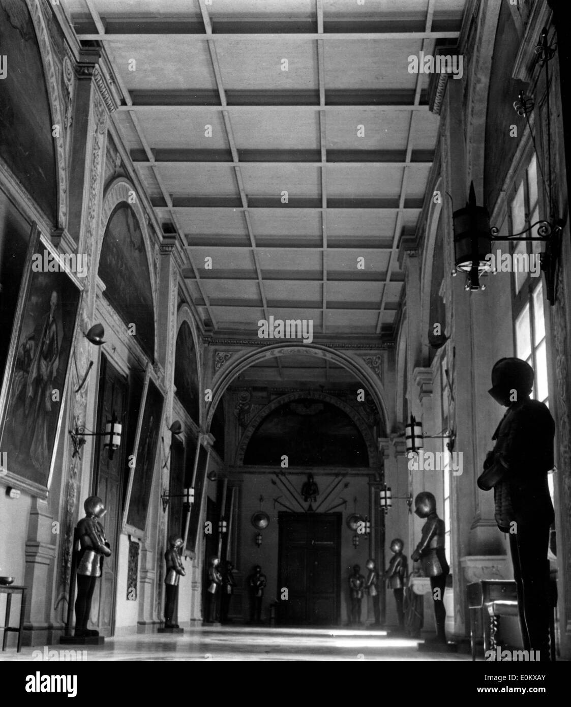 Nov 11, 1950; La Valletta , Russia; il Palazzo del Gran Maestro a La Valletta, oggi il Palazzo del Governatore di Malta. È stato Foto Stock