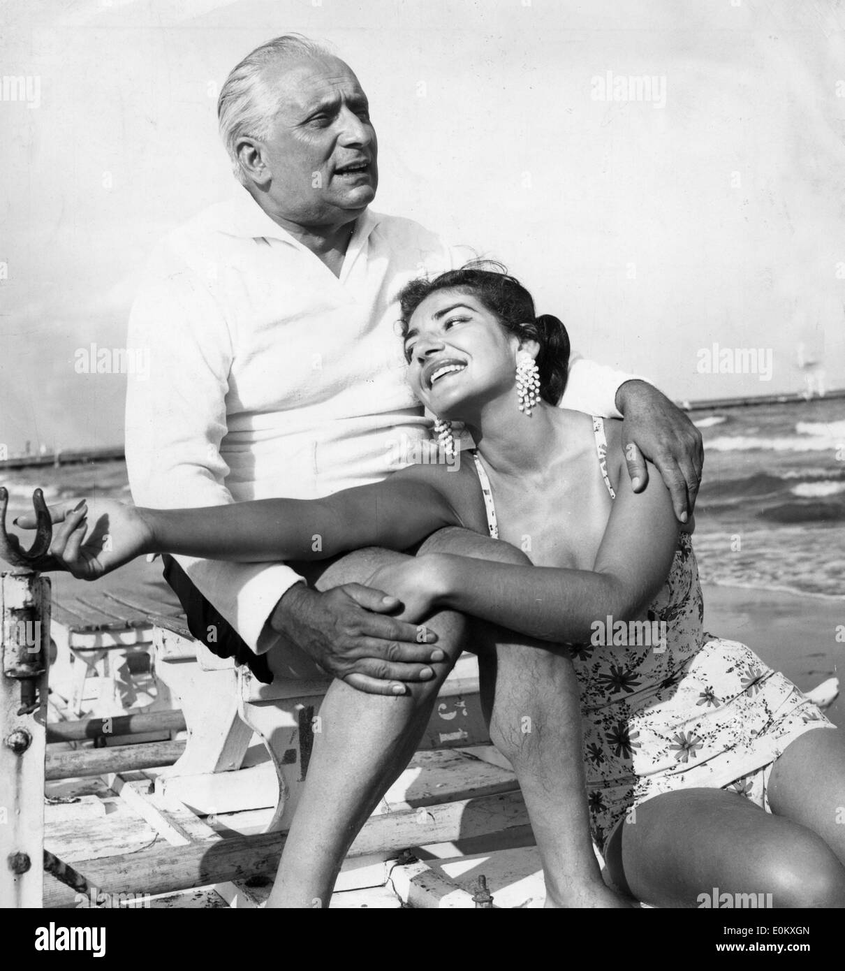 Maria callas husband giovanni meneghini immagini e fotografie stock ad