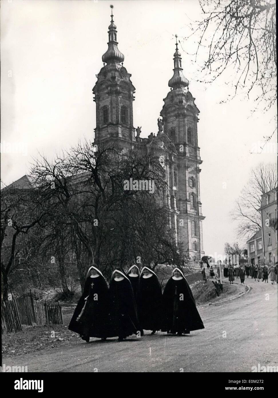 Mar 03, 1953 - 200esimo anniversario di Balthasar Heumana della morte: il costruttore di Vierzehnheiligen, la famosa chiesa di pellegrinaggio nel Upper-Frankonian Staffelstein. Ci sono per essere salutare festeggiamenti per questo motivo durante il prossimo wee. Il maestro del barocco tedesco especial lavorato in Frankonia per ordine di arte di amare i principi della casa Schborn. Vierzenheiligen e la Residenza di Würzburg sono i principali edifici.lavorato Foto Stock