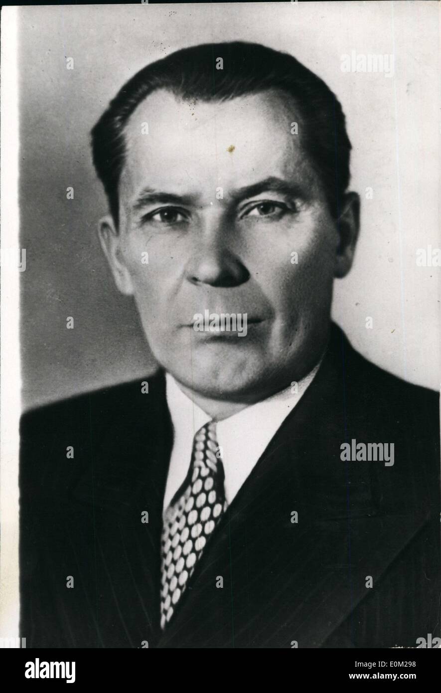 Mar 07, 1953 - Signor Babourov,membro del presidium russo Foto Stock