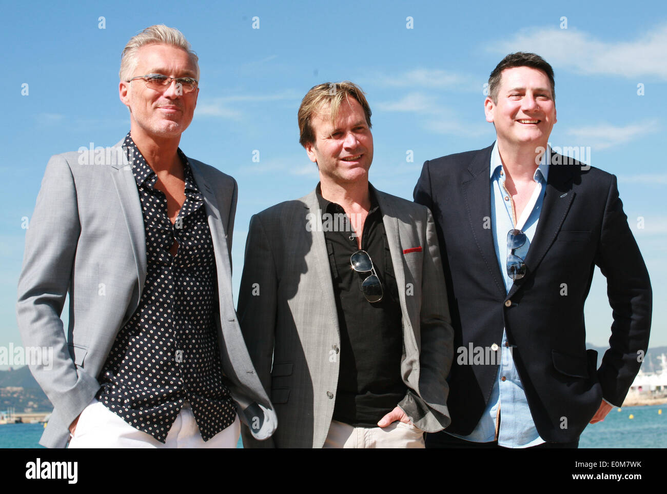 Cannes, Francia. 16 Maggio, 2014. Martin Kemp, Steve Norman e Tony Hadley al photocall per il film anima i ragazzi di tutto il mondo occidentale con Spandau Ballet presso la 67th Cannes Film Festival, venerdì 16 maggio 2014, Cannes, Francia. Credito: Doreen Kennedy/Alamy Live News Foto Stock