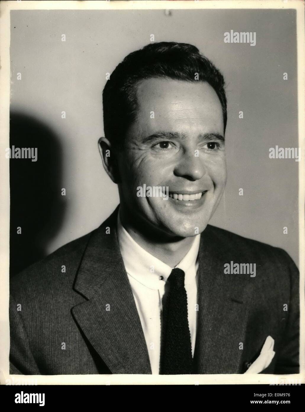 Apr. 04, 1954 - due film di Hollywood Stars arrivarono a Londra oggi a comparire nel film thriller ''Tiger dalla coda:,per essere reso Foto Stock