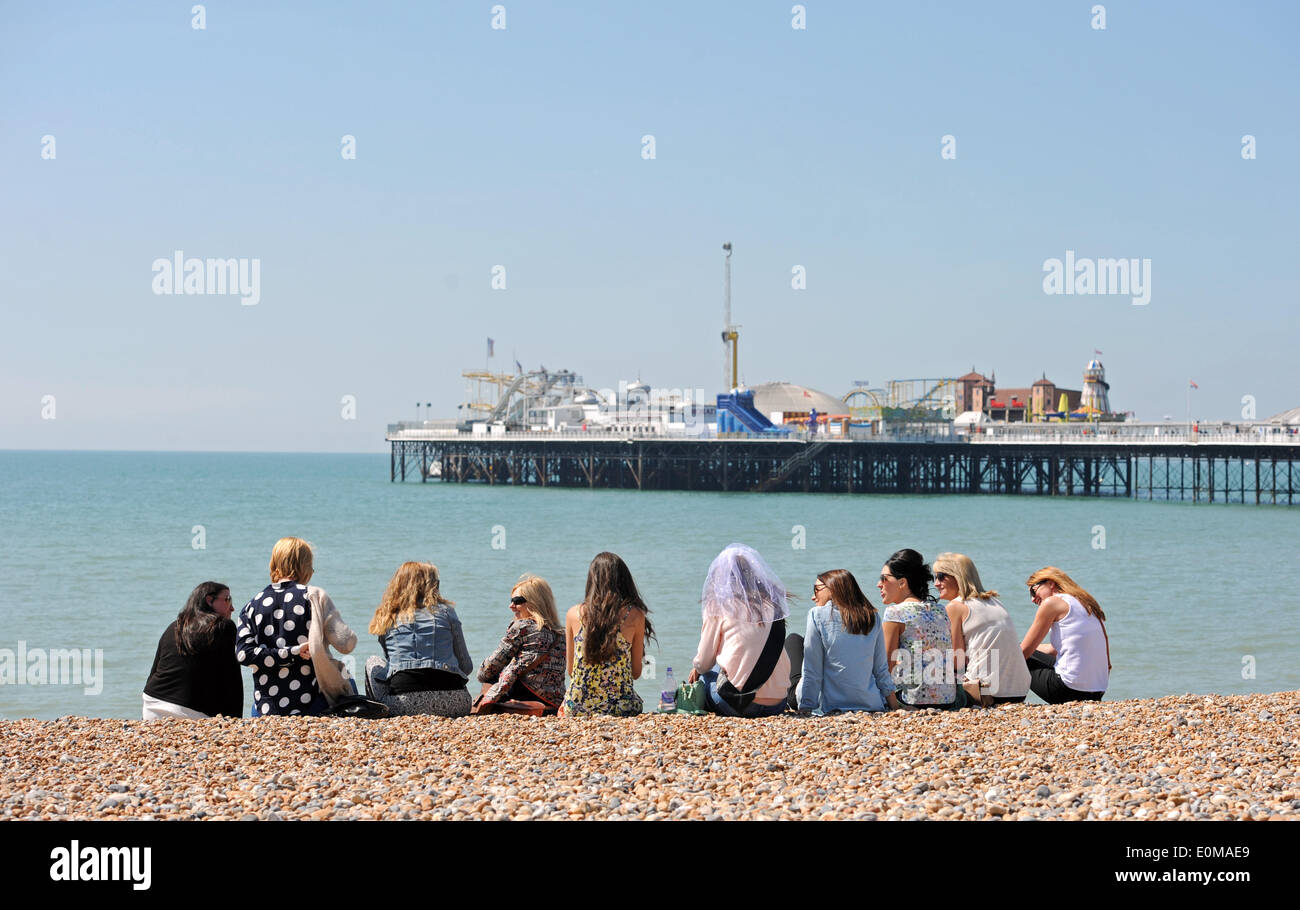 Brighton Sussex Regno Unito 16 Maggio 2014 Un Gruppo Di